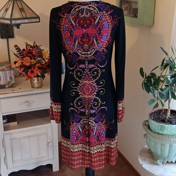 NWT Emma & Michele Shift . Arabesque. Dark Academia. Soft Knit - Picture 5 of 12